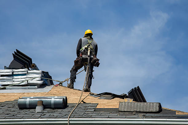 Professional Roof Replacement technician working in South Butler, NY